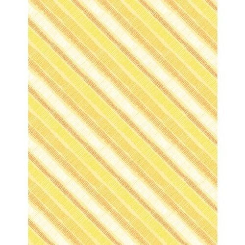 Sunflower Sweet By Wilmington Prints - Yellow Diagonal Stripe  #17796-581 - Image 1 of 1