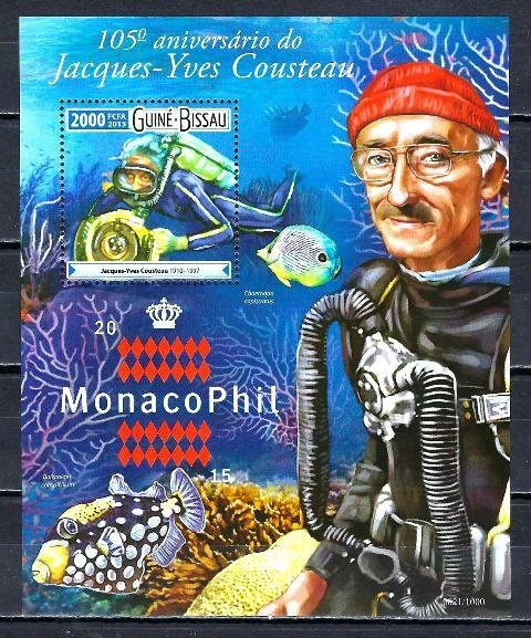 Guiné-Bissau 2015 Monaco Phil Yvert bloco nº 1131 novo ** 1ª escolha, sem marca de charneira - Imagem 1 de 1