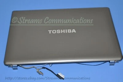 TOSHIBA Satellite P875-S7200 17.3" Laptop Full LCD Assembly with Hinges + Cable - Image 1 of 4
