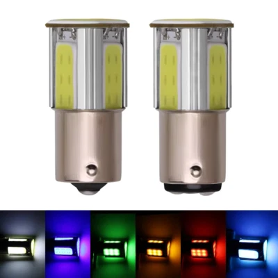 2~10 1157 1156 LED DRL 4 COB Tail Lamp Turn Signal Indicator Parking Light Bulbs - Image 1 of 4