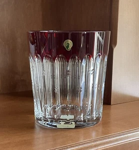 Waterford Crystal Mixology Talon Red Ice Bucket Cut to Clear New - Picture 1 of 10
