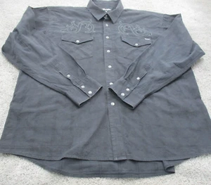 Camisa Wrangler 3XL XXXL Manga Larga Cuello Algodón Western Snap Vaquero Rodeo - Imagen 1 de 17
