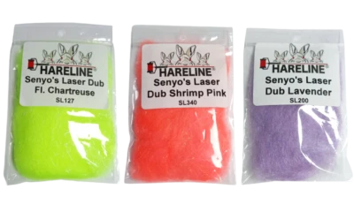 Senyo's Laser Dub Dubbing Fliegenbinden Streamer Köpfe Lange Fasern - Bild 1 von 4