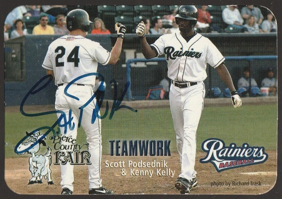 Scott Podsednik autograph signed 2002 Tacoma Rainiers SGA magnet - Image 1 of 1