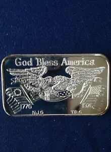 1976 God Bless America ZM-3 Greathouse Ser #200/200 Silver Art Bar P0596 - Picture 1 of 4