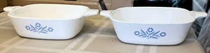 Vintage Corning Ware Kornblumenblau P-41 Zierliche Pfannen Ohne Deckel USA - 2er-Set - Bild 1 von 7