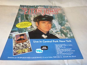 ELTON JOHN - Publicité de magazine / Advert LIVE IN CENTRAL PARK NEW YORK !!! - Imagen 1 de 1