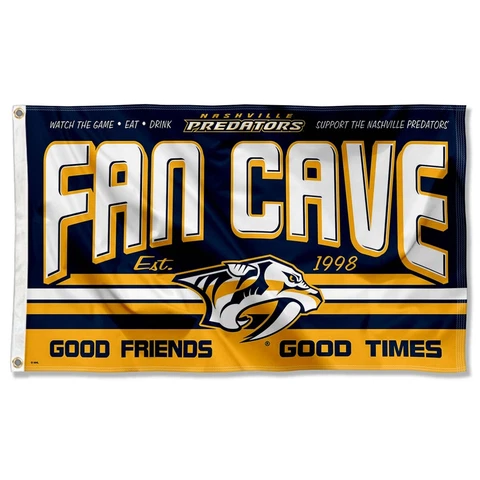 3x5 Foot Nashville Predators Fan Cave Flag Large Banner Cover