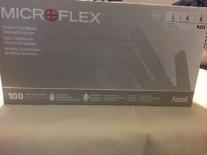 Micro flex N273 Powder Free Industrial Cobalt Nitrile Glove - Large - Picture 1 of 4