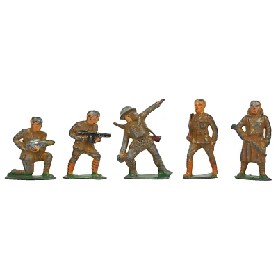 Lote de 5 Barclay o Manoil Juguete Soldados Granadero Alimentador Etc COMO ESTÁ PARA REPARACIÓN Foto 1 de 4