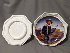 1990er Jahre Franklin Neuwertig "John Wayne, Held des Westens" von Robert Tanenbaum-LNIB - Bild 1 von 13