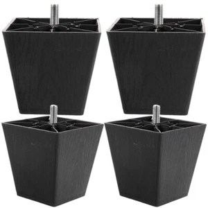 4 pcs Plastic Furniture Heightened Legs Square Couch Legs Sofa Legs Cabinet Feet - Picture 1 of 12