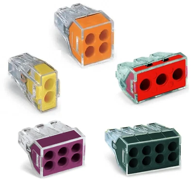 WAGO 773 Wire Cable Connectors Reusable Electrical Push 2 - 8 Way  Compact - Image 1 of 4