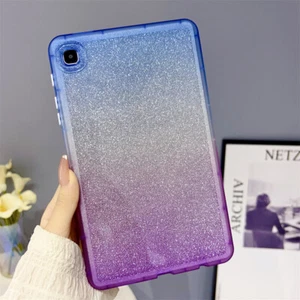 Gradient Glitter Case Soft Cover For Samsung Galaxy Tab S8 S7 S6 Lite A8 A7 Lite - Picture 1 of 19