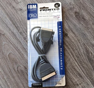 DB25 Male Pro Series Parallel Printer Cable 6' IEEE 1284 Belkin F2A036-06 NIP - Picture 1 of 8