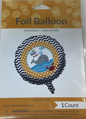 Ahoy Matey! Metallic Balloon 18” - Image 1 of 2