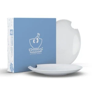 Fiftyeight TV Tassen tiefer Teller mit Biss 2er Set | Suppenteller Servierteller - Bild 1 von 2