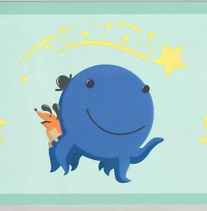 OSWALD OCTOPUS SLEEPY TIME WALLBORDER PAPER NK2139B - Picture 1 of 2