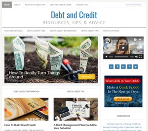 * DEBT & CREDIT RELIEF * affiliate website business for sale with AUTO CONTENT! - Picture 1 of 4