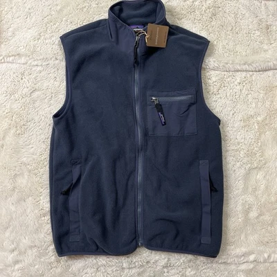 New Patagonia Synchilla Men's Grey Fleece Vest Preppy Business Casual Size S - Image 1 of 4