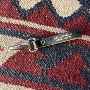 Vintage Leder Gürtelschlaufe Schlüsselanhänger Haken Arbeitskleidung Arbeit Keyring - Bild 1 von 4