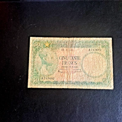 Belgian Congo 50 Francs P27a - Image 1 of 2