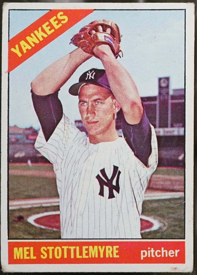 1966 Topps Baseball Mel Stottlemyre #350 PR - Image 1 of 1