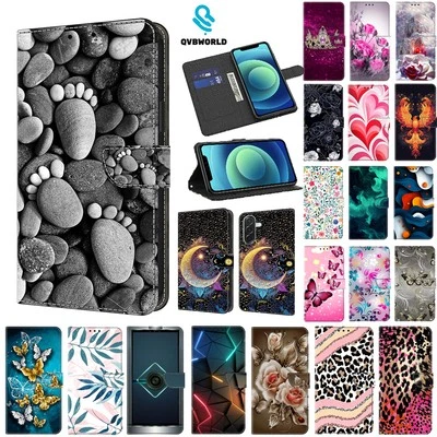 For Huawei P20 Lite P30Lite P30 Pro Y7A Patterned Wallet Flip Leather Case Cover - Image 1 of 4