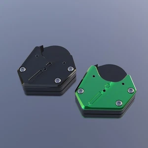 CNC Aluminium Motorcycle Side Stand Enlarger For Kawasaki KLR650 2008-2024 - Picture 1 of 7