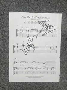 Stereophonics Signed Step On My Old Size Nines Sheet Kelly Richard Autograph - Picture 1 of 1
