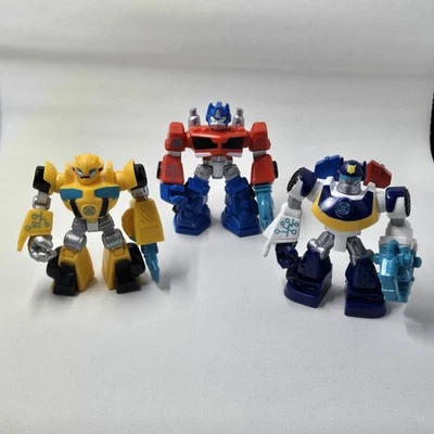 Transformers Optimus Prime Bumblebee Chase Rescue Bots Energize Lot 3 Playskool - Image 1 of 4