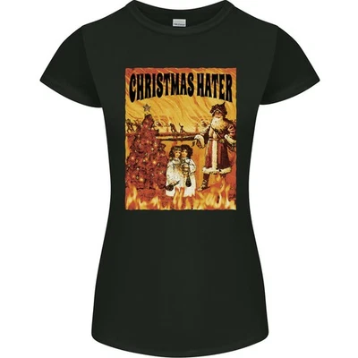 T-Shirt Femme Petite Bah Humbug Anti Noël - Photo 1/4