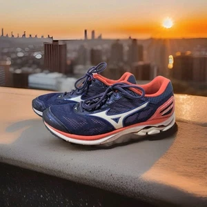 Womens Mizuno Wave Rider 21 Blue Athletic Running Shoes Sneakers Size 9.5 *READ* - Picture 1 of 9