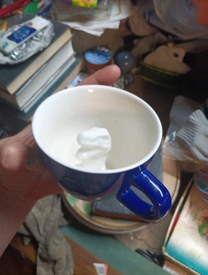 TAZA CRIATURA TAZAS Dinosaurio T-Rex Oculto Azul Cobalto. Cerámica 11 oz. Foto 1 de 4