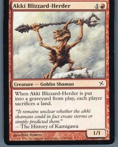 Magic the Gathering MTG Betrayers of Kamigawa Akki Blizzard-Herder #91 - Picture 1 of 2