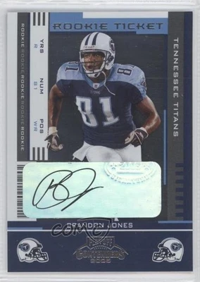 2005 Playoff Contenders Rookie Ticket Brandon Jones #111 Rookie Auto RC - Image 1 of 2