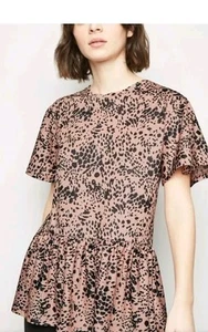 NEW LOOK LADIES STYLISH LEOPARD PRINT TOP SIZE 10 - Picture 1 of 8