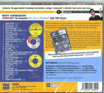 Dream Baby: Complete Sun RCA & Monument 1956-1962 Singles by ORBISON,ROY - Bild 1 von 2