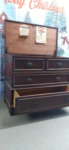 Very Rare HTF Roos Sweetheart Lowboy Stow Away Cedar Dresser Chest Of Drawers Cover