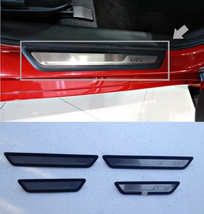OEM Genuine Door Scuff Step Molding Plate Panel 4p For 2012 2015 Hyundai i40 - Picture 1 of 6