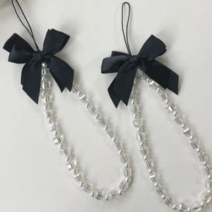 Phone Charm Mobile Phone Lanyard Pearl Beads Phone Wrist Strap Jewelry Gift - Photo 1/9