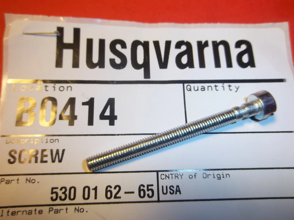 NUEVO TORNILLO DE AJUSTE DE BARRA POULAN SE ADAPTA A MOTOSIERRAS 530016265 OEM ENVÍO GRATUITO  Foto 1 de 1