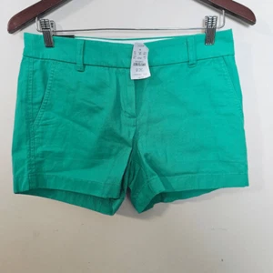 J Crew NWT womens 3.5" classic chino short Green 100% Cotton Womens Size 2 H5616 - Picture 1 of 4