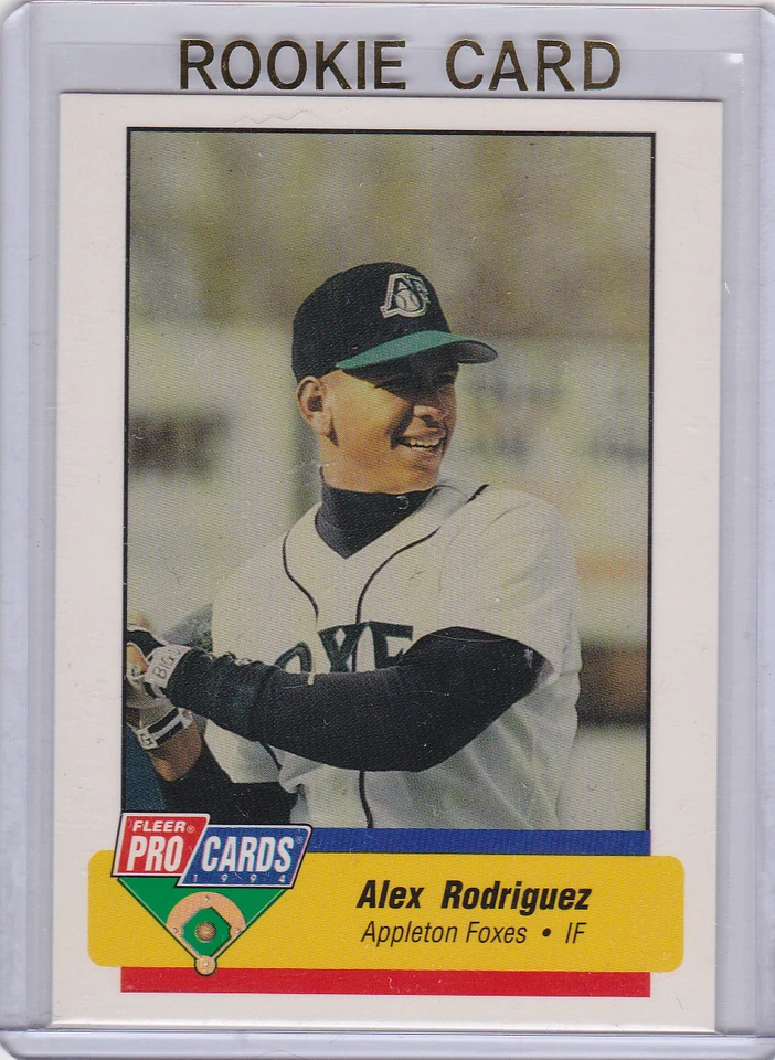 КАРТОЧКА НОВИЧКА АЛЕКСА РОДРИГЕСА 1994 Fleer ПРОФЕССИОНАЛЬНЫЕ КАРТОЧКИ РЕДКИЕ $$ RC малая лига БЕЙСБОЛ - Изображение 1 из 2