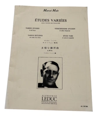 Etudes Variees Dans Toutes les Tonalites Saxophone Metodo Sassofono Marcel Mule - Immagine 1 di 4