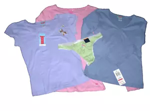 4-teiliges Paket Gr. XS JENNI PJ Schlaf Top T-Shirt Baumwolle Charter Club Tanga Höschen XS - Bild 1 von 8