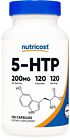Nutricost 5-HTP 200mg, 120 Capsules (5-Hydroxytryptophan) - Gluten Free, Non-GMO