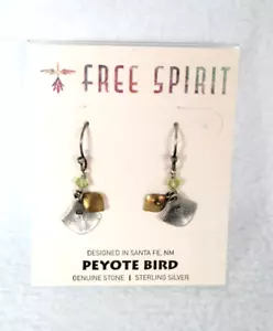 Peyote Bird Womens Silver Dangle Earrings Multicolor Fish Hook Drop Beaded - Picture 1 of 3