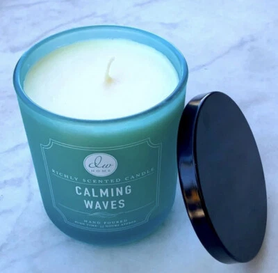 DW HOME CANDLE CALMING WAVES CREAM SOY WAX  33 HRS RICHLY SCENTED 1 WICK - Image 1 of 3