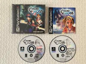 Chrono Cross (Sony PlayStation 1, 2000) Complete CIB Black Label PS1 Excellent - Imagen 1 de 3